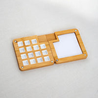 AOOKMIYA AOOKMIYA  Empty Wooden Watercolor Palette Ins Style Travel Portable Mini Watercolor Acrylic Paint Box Square Tray Box Art Painting Supplie