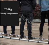 Escada Telescópica Dobrável Portátil, Escadas Domésticas Retas, Escalada De Alumínio