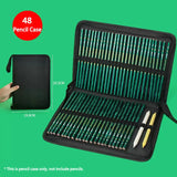 Estética em Canvas Rollable Pencil Case, Escola Grande Capacidade, Armazenamento de Lápis Coloridos, Roll Up Case para Artista, 36, 48, 72 Slots