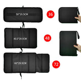 Estética em Canvas Rollable Pencil Case, Escola Grande Capacidade, Armazenamento de Lápis Coloridos, Roll Up Case para Artista, 36, 48, 72 Slots