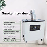 Extrator industrial das emanações do ar puro, purificador do fumo para o gravador do laser, extrator de poeira da máquina do CNC