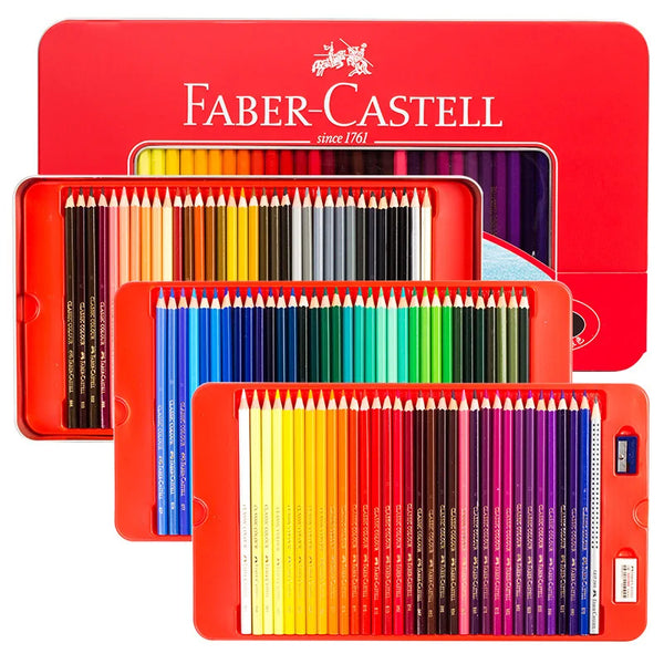 FABER-CASTELL 100 Color Oil Colored Pencils Lapis Professionals Artist –  AOOKMIYA