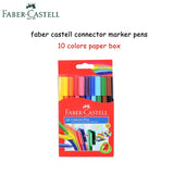 Faber Castell-Caneta Aquarela Fibra-Ponta, Conector Esboço Pintura Colorida, Suprimentos de Arte Premium para Crianças, Pacote de 10, 20, 30, 40, 80