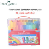 Faber Castell-Caneta Aquarela Fibra-Ponta, Conector Esboço Pintura Colorida, Suprimentos de Arte Premium para Crianças, Pacote de 10, 20, 30, 40, 80