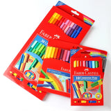 Faber Castell-Caneta Aquarela Fibra-Ponta, Conector Esboço Pintura Colorida, Suprimentos de Arte Premium para Crianças, Pacote de 10, 20, 30, 40, 80