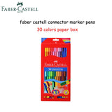 Faber Castell-Caneta Aquarela Fibra-Ponta, Conector Esboço Pintura Colorida, Suprimentos de Arte Premium para Crianças, Pacote de 10, 20, 30, 40, 80