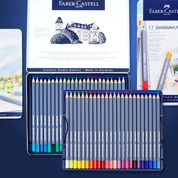  Faber-Castell Goldfaber Aqua Watercolor Pencils Gift