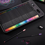 Faber Castell-Lápis a óleo, Kits de lápis colorido para desenho a cores, Material de Arte Escolar, 72 hastes pretas