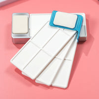 AOOKMIYA  Fan-shaped folding palette watercolor paint portable three-layer double-sided palette travel gouache acrylic paint palette