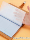 Fashion Card Book 120 Cards Stock Business Card Organizer PU Leather Titular livro cartão nome