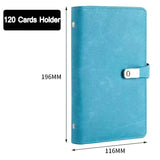 Fashion Card Book 120 Cards Stock Business Card Organizer PU Leather Titular livro cartão nome