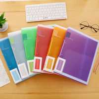 Fashion Colors 3 ring binder File Folder A4 Paper Organizer 2 Ring Clear Binder Sleeves Document Organizer PVC Bag A4 Folder