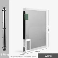 Fashion Colors 3 ring binder File Folder A4 Paper Organizer 2 Ring Clear Binder Sleeves Document Organizer PVC Bag A4 Folder