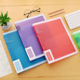 Fashion Colors 3 ring binder File Folder A4 Paper Organizer 2 Ring Clear Binder Sleeves Document Organizer PVC Bag A4 Folder
