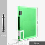 Fashion Colors 3 ring binder File Folder A4 Paper Organizer 2 Ring Clear Binder Sleeves Document Organizer PVC Bag A4 Folder