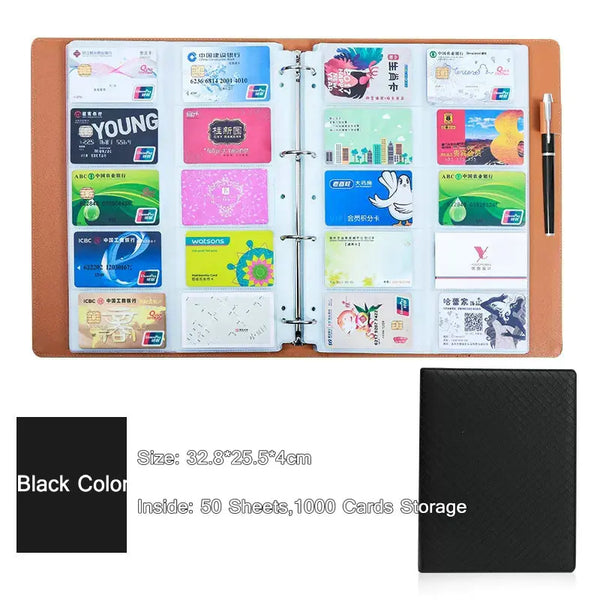 Fashion Colors Business Card Book Large Capacity Name Card Holder 1000 AOOKMIYA Fashion Colors Business Card Book Large Capacity Name Card Holder 1000 AOOKMIYA