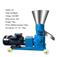Feed Animal Food Pellet Making Machine, máquina de produção de pelotas, agricultura queimando partículas granulador