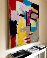 Fine Art Disturbia Large Abstract Painting on Canvas Wall Art Decor Artist Extra Large Handmade oil painting Living Room big Art