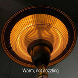 [Flash Sale]Outdoor Freestanding Electric Patio Heater Infrared Heater Hammered Bronze Finished Portable Heater[US-Stock]
