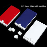 AOOKMIYA  Flip-top Watercolor Paint Box 360-degree Portable Travel Outdoor Handheld Palette Three-in-one Acrylic Gouache Palette