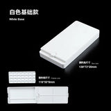 AOOKMIYA  Flip-top Watercolor Paint Box 360-degree Portable Travel Outdoor Handheld Palette Three-in-one Acrylic Gouache Palette