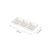 AOOKMIYA Flower Plum Rectangle Ceramic Palette Color Mixing Paint Palette Tray For Watercolor Gouache Acrylic Painting Art Supplies