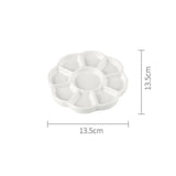 AOOKMIYA Flower Plum Rectangle Ceramic Palette Color Mixing Paint Palette Tray For Watercolor Gouache Acrylic Painting Art Supplies