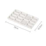 AOOKMIYA AOOKMIYA  Flower Plum Rectangle Ceramic Palette Color Mixing Paint Palette Tray For Watercolor Gouache Acrylic Painting Art Supplies