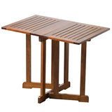 Folding table dining table small apartment portable and storage solid wood outdoor table and chairs balcony terrace courtyard