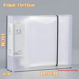 Folheto de plástico quadrado, mangas transparentes HD, PhotoCard, pasta de arquivo de papel, 10 cm, 12 cm, 18cm, 15x15 cm