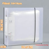 Folheto de plástico quadrado, mangas transparentes HD, PhotoCard, pasta de arquivo de papel, 10 cm, 12 cm, 18cm, 15x15 cm