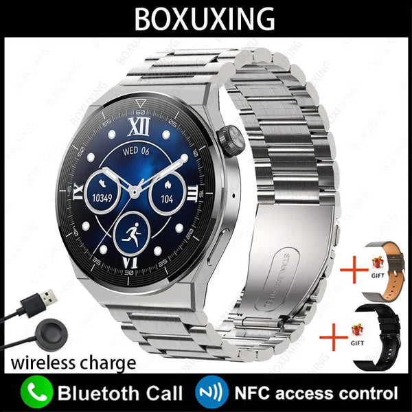 For Huawei Xiaomi NFC Smart Watch Men GT3 Pro AMOLED 390*390 HD Screen