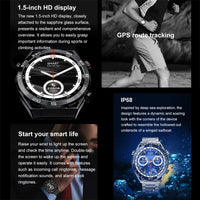 For Huawei Xiaomi NFC Smart Watch Men GPS Tracker AMOLED 454*454 HD Screen Heart Rate ECG+PPG Bluetooth Call SmartWatch 2023 New