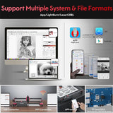 For Wood AlgoLaser DIY Kit 10W Laser Engraving Cutting Machine DIY Laser Marking for Metal Wood  Stainless Steel Glass Cups