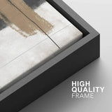 Framed Canvas Print Wall Art Set Grunge Paint Strokes Abstract Shapes Illustrations Modern Art Bohemian