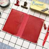 Fromthenon Litchi Grain Leather Travelers Notebook Card Bag Storage Bag For Midori Traveler's Notebook Business Gift Stationery