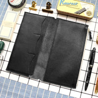 Fromthenon Litchi Grain Leather Travelers Notebook Card Bag Storage Bag For Midori Traveler's Notebook Vintage Retro Accessories