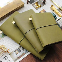 Fromthenon Travelers Notebook Olive Green Genuine Leather Planner 2024 Note For Midori Diary Vintage Personal Journal Stationery