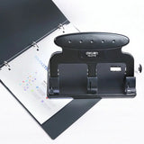 Furador manual padrão com 3 buracos, 108mm, espaçamento para papel, 3 peças, máquina de ligação para pasta de fichário
