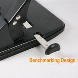 Furador manual padrão com 3 buracos, 108mm, espaçamento para papel, 3 peças, máquina de ligação para pasta de fichário