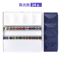 Gem solid watercolor pigments official flagship store 24 color pearl sparkling bright series phosphorescent painting