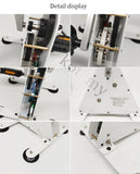 Gerador portátil operado a pé, gerador de manivela, dispositivo de treinamento de reabilitação, bicicleta giratória, saída USB dupla