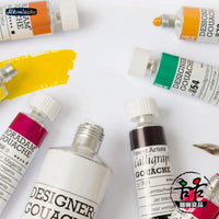 German original Schmincke gouache set akademia 12 colors Gouache horadam wooden box 5 colors gouache set art supplies
