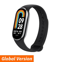 Global Version Xiaomi Mi Band 8 Heart Rate Blood Oxygen Monitoring 1.62" AMOLED Touch Display 150+ Fitness Modes 190mAh Battery