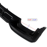 Gloss Black Rear Bumper Diffuser For 12-18 BMW F06 F12 F13 M6 640i 650i M Sport