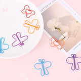 Gold Bird Paper Clip, Braçadeira De Papel Em Forma, Borboleta Cute Clips, Clipe de Metal Decorativo para Papel, Acessórios de escritório