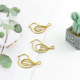 Gold Bird Paper Clip, Braçadeira De Papel Em Forma, Borboleta Cute Clips, Clipe de Metal Decorativo para Papel, Acessórios de escritório