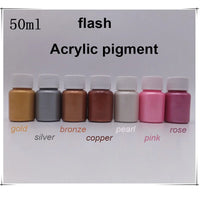 Gold/silver/copper/pink   flash Acrylic Paint Painting 50ml  Winsor&Newton noble style waterproof   Sunscreen school supplies
