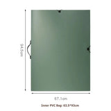 Grande pasta de arquivo a1 poster papel organizador anel binder hd transparente saco de pvc exibir livro pasta para documentos de armazenamento