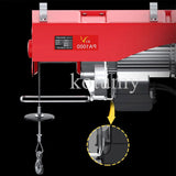 Grua pequena do elevador do agregado familiar elétrico com fio, guindaste portátil do controlo a distância, 220V